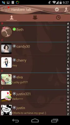 Handcent SMS Skin(Valentine android App screenshot 1