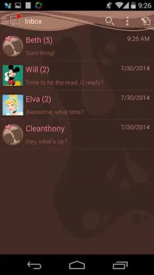 Handcent SMS Skin(Valentine android App screenshot 7